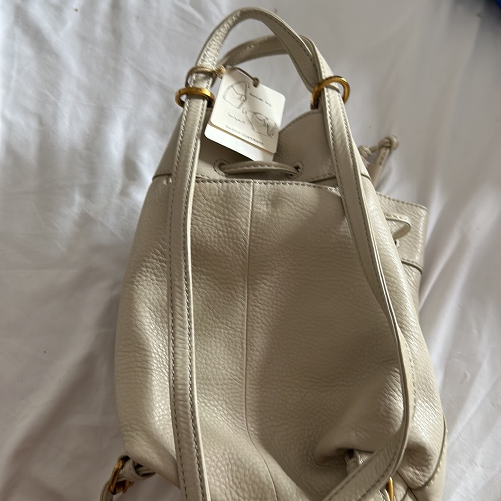 Rare HOBO Ramble Leather Drawstring Backpack - Picture 10 of 15